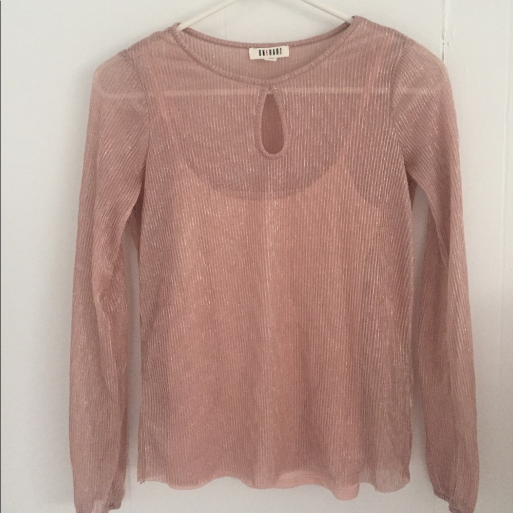 Pink Shimmer Top